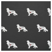 Unbekümmerter Königcharles Spaniel Stoff (Muster)