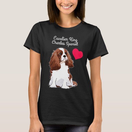 Unbekümmerter Königcharles Spaniel-T - Shirt (Vorderseite)