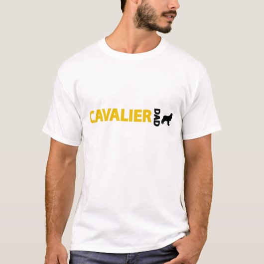 Unbekümmerter Königcharles Spaniel-Vater T-Shirt (Vorderseite)
