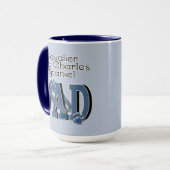 Unbekümmerter Königcharles Spaniel VATER Tasse (Vorderseite Links)