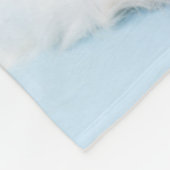 Unbekümmerter Königcharles Spaniel-Welpe Fleecedecke (Ecke)