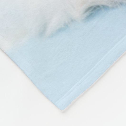 Unbekümmerter Königcharles Spaniel-Welpe Fleecedecke (Ecke)