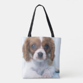 Unbekümmerter Königcharles Spaniel-Welpe Tasche (Rückseite)