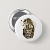 Unbekümmertes Königcharles Spaniel-Antiken-Profil Button (Vorne & Hinten)