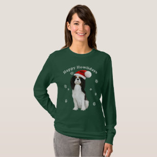 Unbekümmertes Königcharles Spaniel-Feiertags-Shi T-Shirt