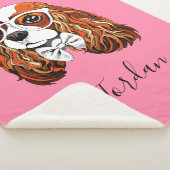 Unbekümmertes Königcharles Spaniel-Porträt | Sherpadecke (3/4)