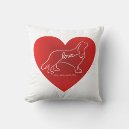 Unbekümmertes Liebethrow-Kissen Kissen