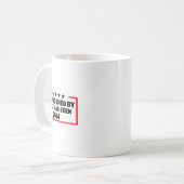 Unbelastet durch den Sieg Trumps 2024 Kaffeetasse (Vorderseite Links)