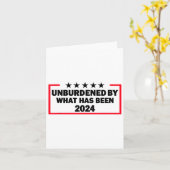 Unbelastet durch den Sieg Trumps 2024 Karte (Gelbe Blume)