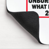 Unbelastet durch den Sieg Trumps 2024 Mousepad (Ecke)