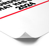 Unbelastet durch den Sieg Trumps 2024 Poster (Ecke)