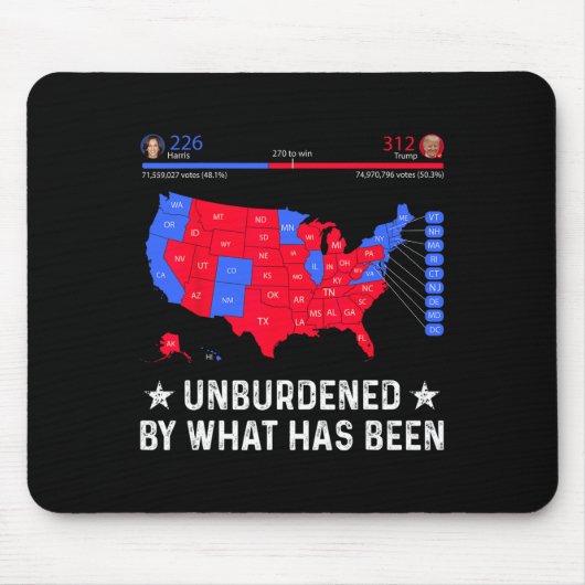 Unbelastet durch Trump Wahlplan Mousepad (Vorne)