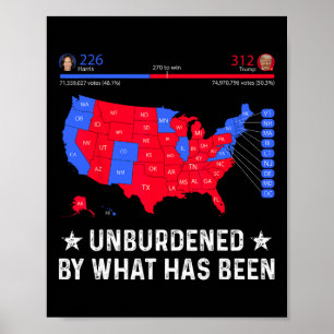 Unbelastet durch Trump Wahlplan Poster