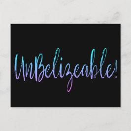 UnBelizable! Postkarte