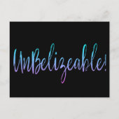UnBelizable! Postkarte (Vorderseite)