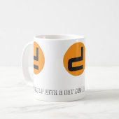 Unbemannte Drohne-Tasse Kaffeetasse (Vorderseite Links)