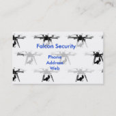 Unbemannte Luftfahrzeuge oder Drohnen Visitenkarte (Vorderseite)