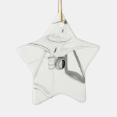 Unbemanntes Luftfahrzeug (Drohne) Keramik Ornament (Rechts)