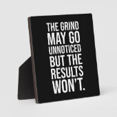 Unbemerkte Ergebnisse - Erfolg Motivierend Fotoplatte (Vorderseite)