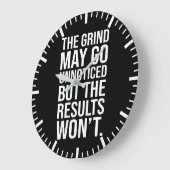 Unbemerkte Ergebnisse - Erfolg Motivierend Große Wanduhr (Winkel)