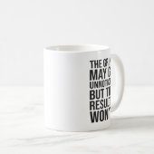 Unbemerkte Ergebnisse - Erfolg Motivierend Kaffeetasse (VorderseiteRechts)