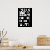 Unbemerkte Ergebnisse - Erfolg Motivierend Poster (Küche)