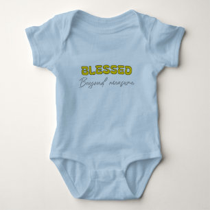 Unbemessen gesegnet baby strampler
