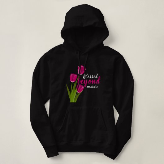 Unbemessen gesegnet hoodie (Design vorne)