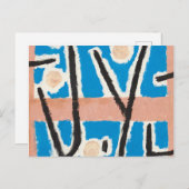 Unbenannt, 1938 von Paul Klee Postkarte (Vorne/Hinten)