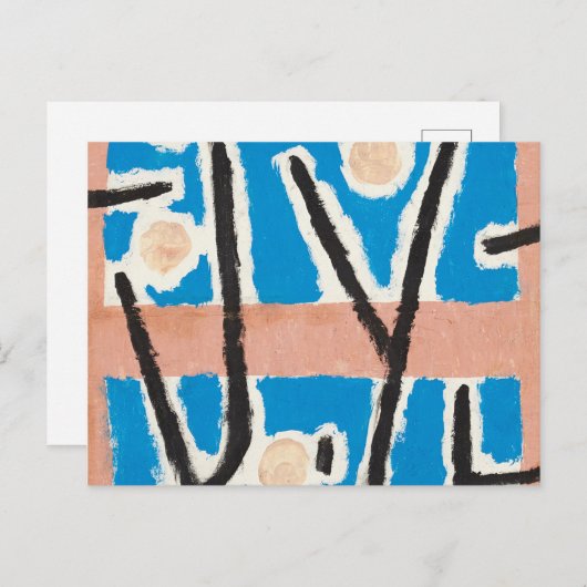 Unbenannt, 1938 von Paul Klee Postkarte (Vorne/Hinten)