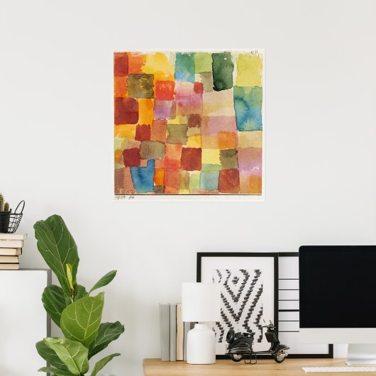 Unbenannt Abstrakt von Paul Klee Poster (Heimbüro)