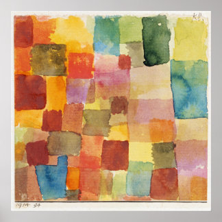 Unbenannt Abstrakt von Paul Klee Poster