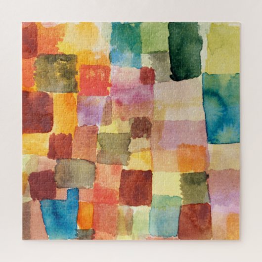 Unbenannt abstrakte Aquarellfelder - Paul Klee Puzzle (Vertikal)