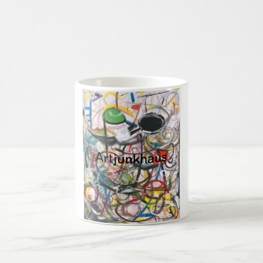 Unbenannt Abstrakte Malerei Hankamer Artjunkhaus Kaffeetasse (Mittel)