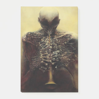 Unbenannt (Der Flutist) von Zdzislaw Beksinski Post-it Klebezettel