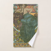 Unbenannt nach Alphonse Mucha (1902) Badhandtuch Set (Handtuch)