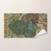 Unbenannt nach Alphonse Mucha (1902) Badhandtuch Set (Handtuch)