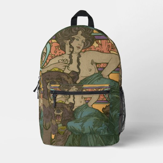 Unbenannt nach Alphonse Mucha (1902) Bedruckter Rucksack (Vorderseite)