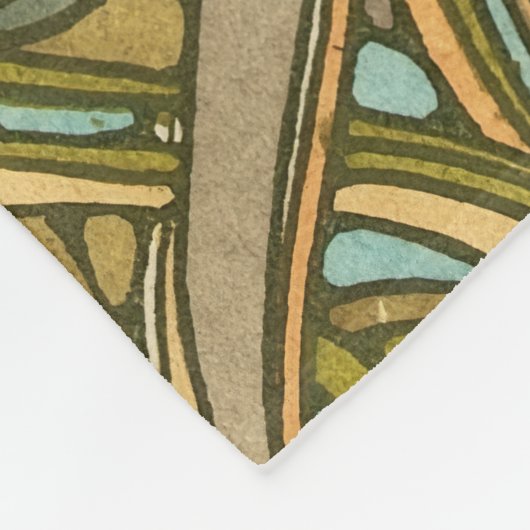 Unbenannt nach Alphonse Mucha (1902) Fleecedecke (Ecke)