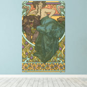 Unbenannt nach Alphonse Mucha (1902) Leinwanddruck (Insitu (Holzboden))