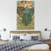 Unbenannt nach Alphonse Mucha (1902) Leinwanddruck (Insitu (Schlafzimmer))