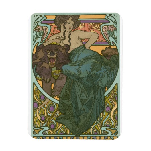Unbenannt nach Alphonse Mucha (1902) Magnet (Vertikal)