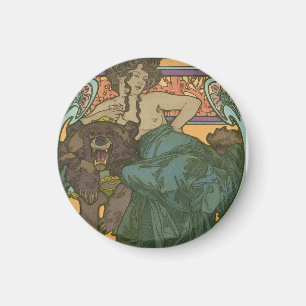 Unbenannt nach Alphonse Mucha (1902) Magnet
