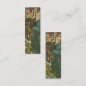 Unbenannt nach Alphonse Mucha (1902) Mini Visitenkarte (Vorne/Hinten)