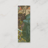 Unbenannt nach Alphonse Mucha (1902) Mini Visitenkarte (Rückseite)