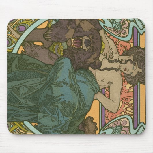 Unbenannt nach Alphonse Mucha (1902) Mousepad (Vorne)