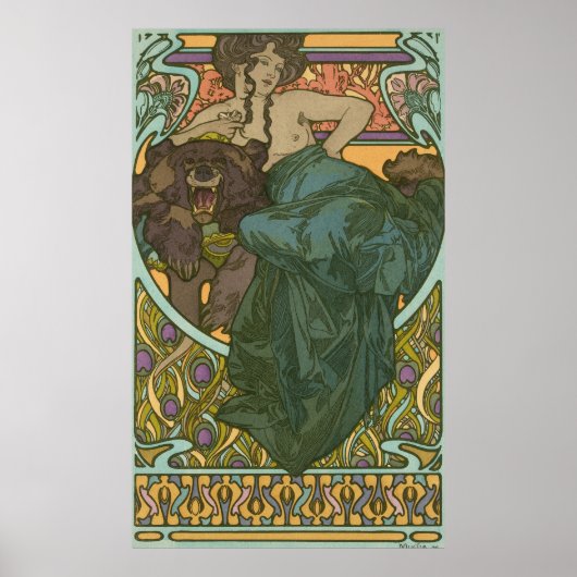 Unbenannt nach Alphonse Mucha (1902) Poster (Vorne)