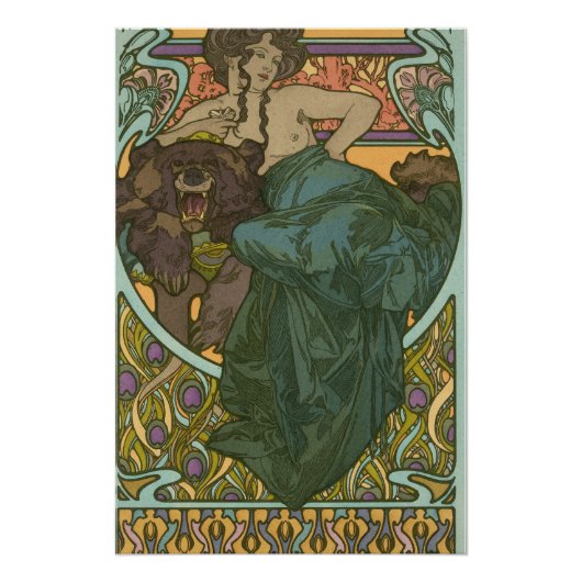 Unbenannt nach Alphonse Mucha (1902) Poster (Vorderseite)