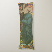 Unbenannt nach Alphonse Mucha (1902) Seitenschläferkissen (Vorderseite Vertikal)