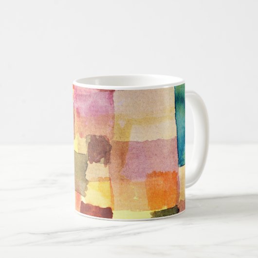 Unbenannt nach Paul Klee Abstrakt Art Kaffeetasse (VorderseiteRechts)